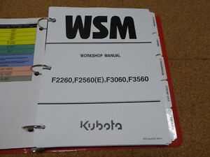 Kubota F2560 Workshop Manual